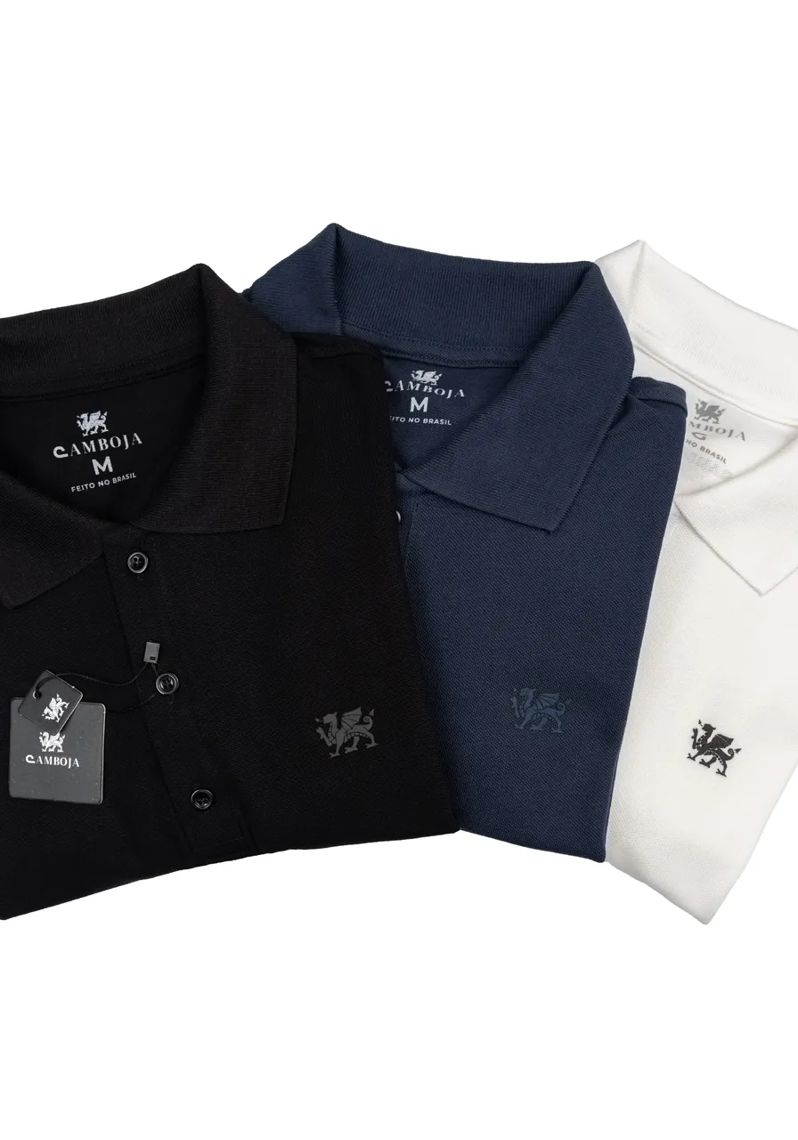 KIT 3 POLOS MIX