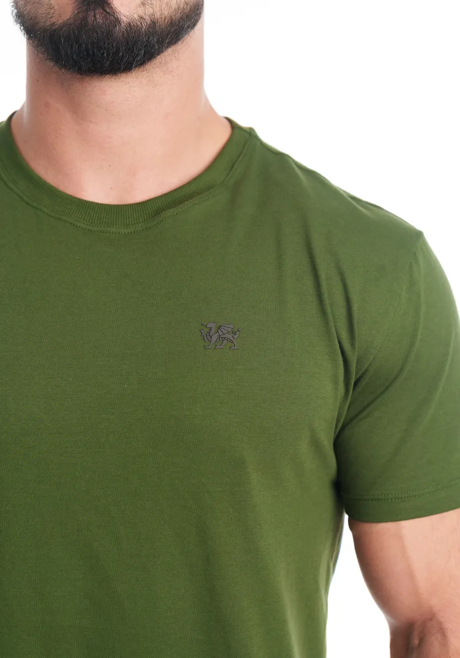 KIT CAMISETA PREMIUM BRANCA - AZUL-MARINHO - VERDE-BANDEIRA