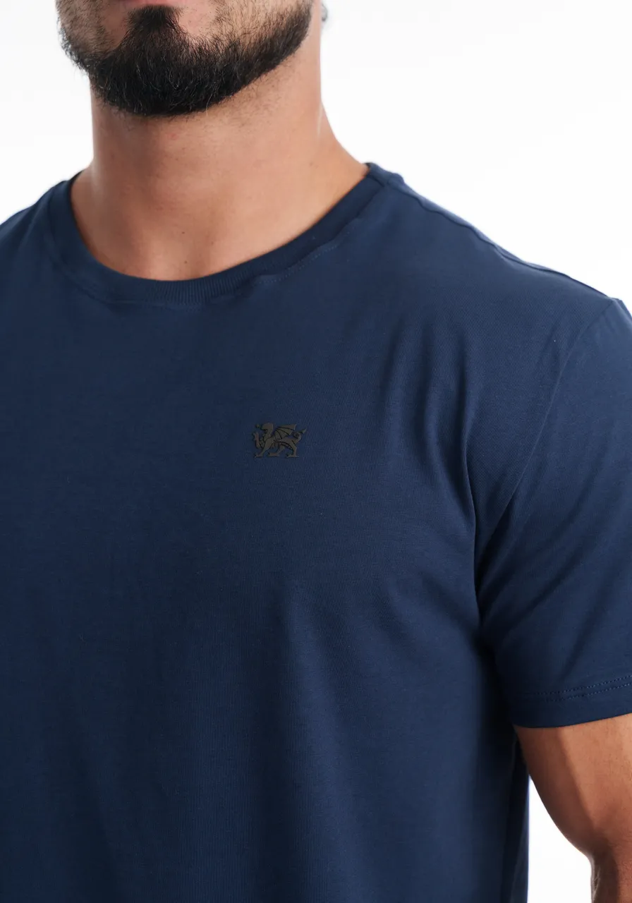 KIT CAMISETA PREMIUM BRANCA - AZUL-MARINHO - VERDE-BANDEIRA