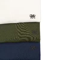 KIT CAMISETA PREMIUM BRANCA - AZUL-MARINHO - VERDE-BANDEIRA - imagem 1