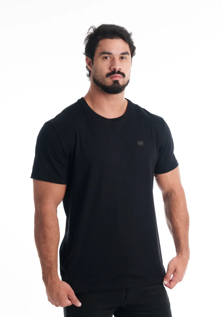 KIT 3 CAMISETAS PRETAS