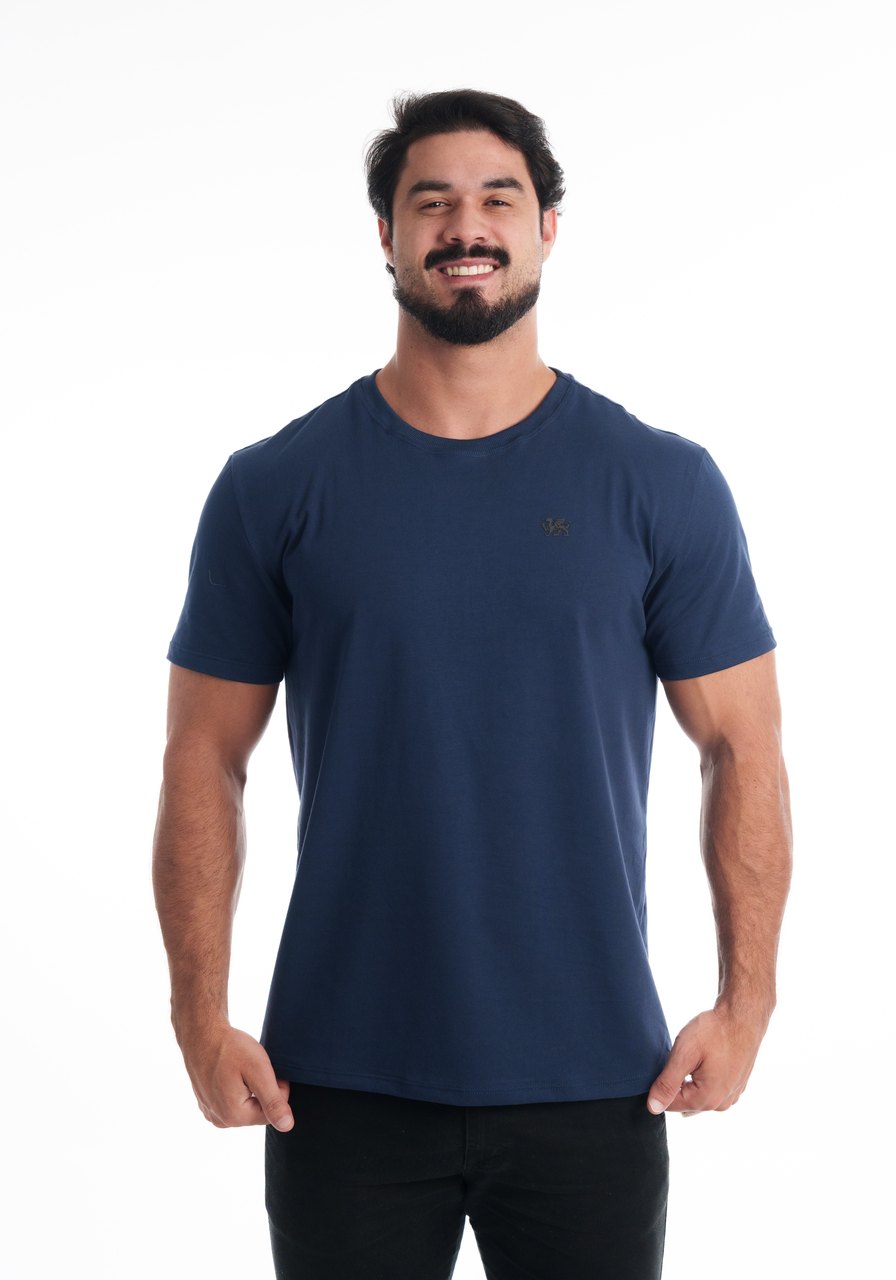 Camiseta Algodão Azul-Marinho Camboja Wear