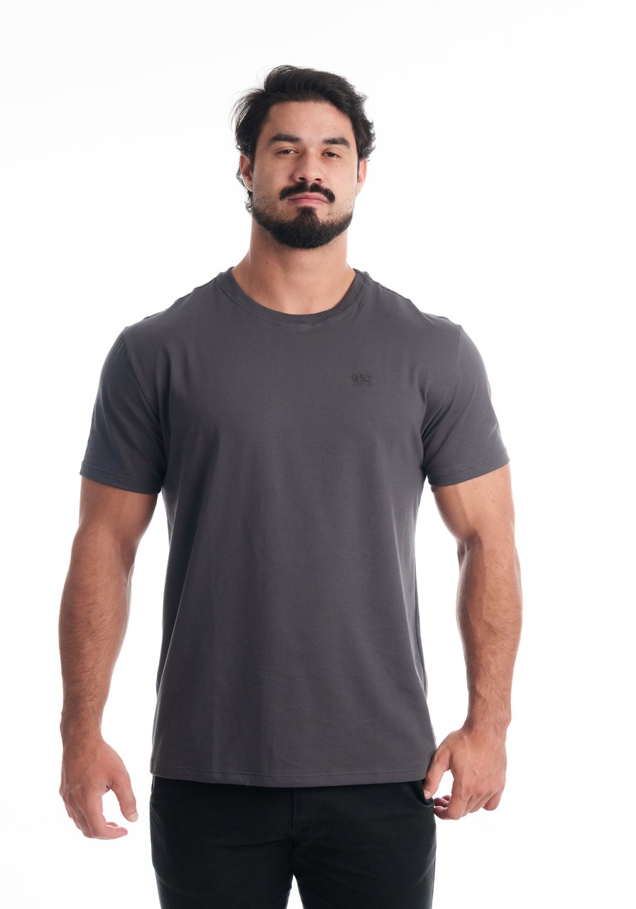 Camiseta Algodão Cinza Camboja Wear