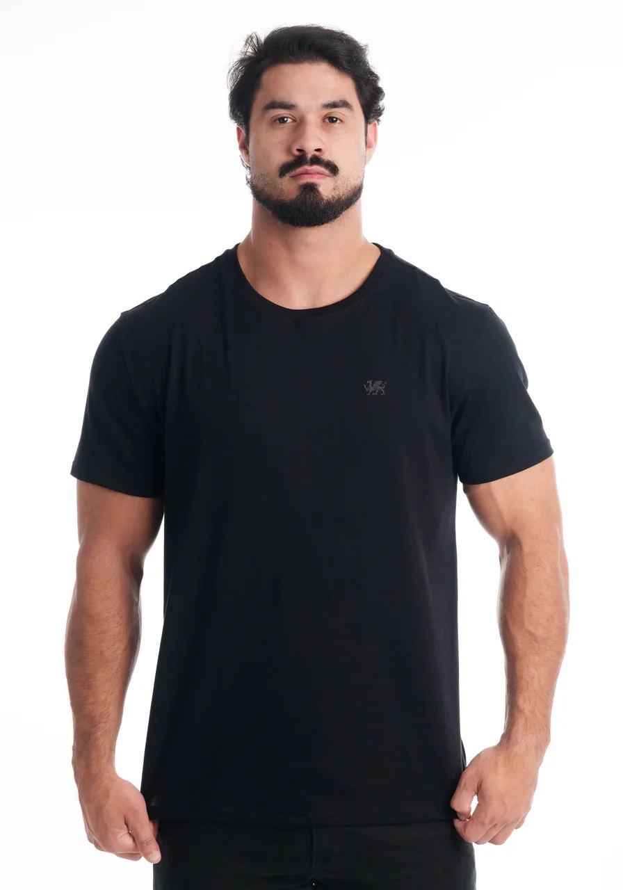 Camiseta Algodão Preta Camboja Wear