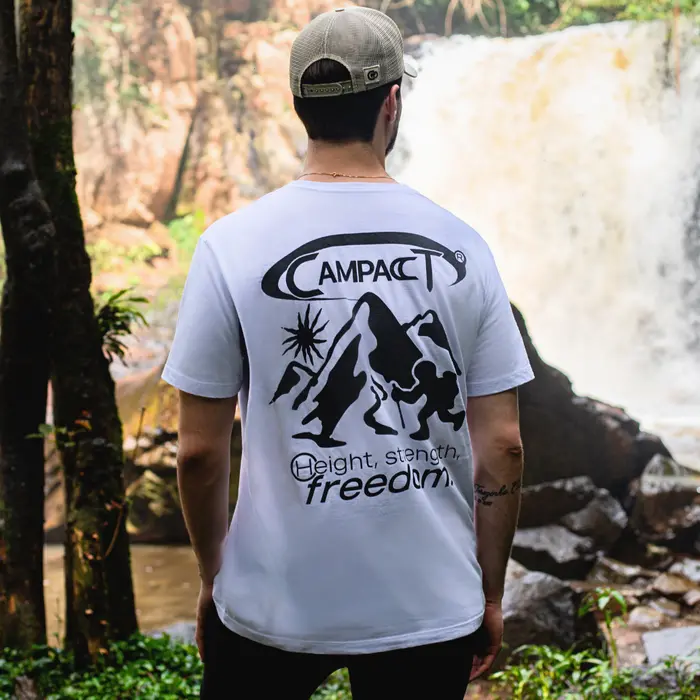 Camiseta Estampada Masculina Tríade do Cume — Campact Pro Outdoor