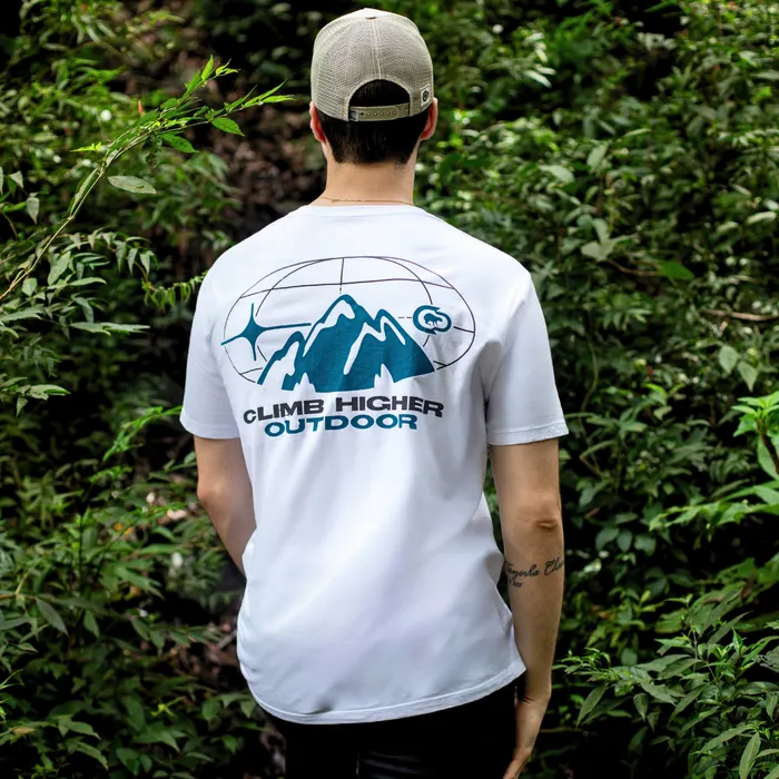 Camiseta Trekking Masculina Coordenadas do Horizonte — Campact Pro Outdoor