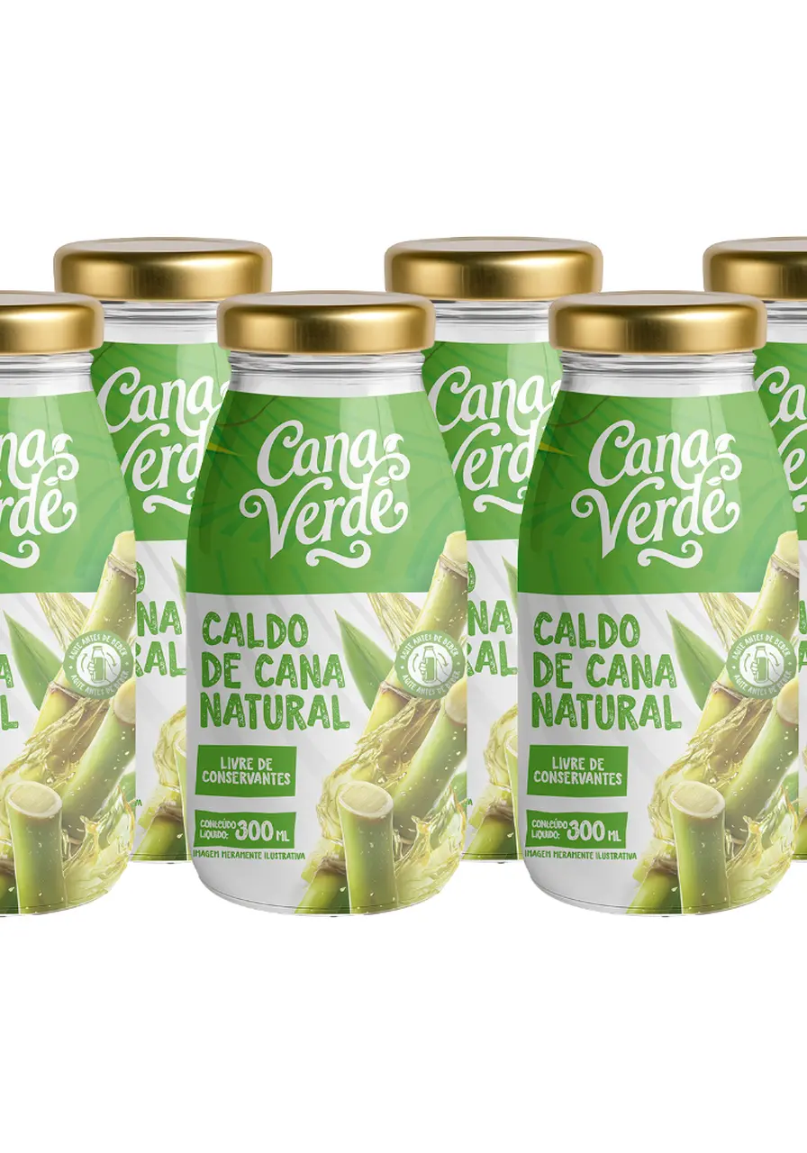 Combo 6x Caldo de Cana Natural 300ml