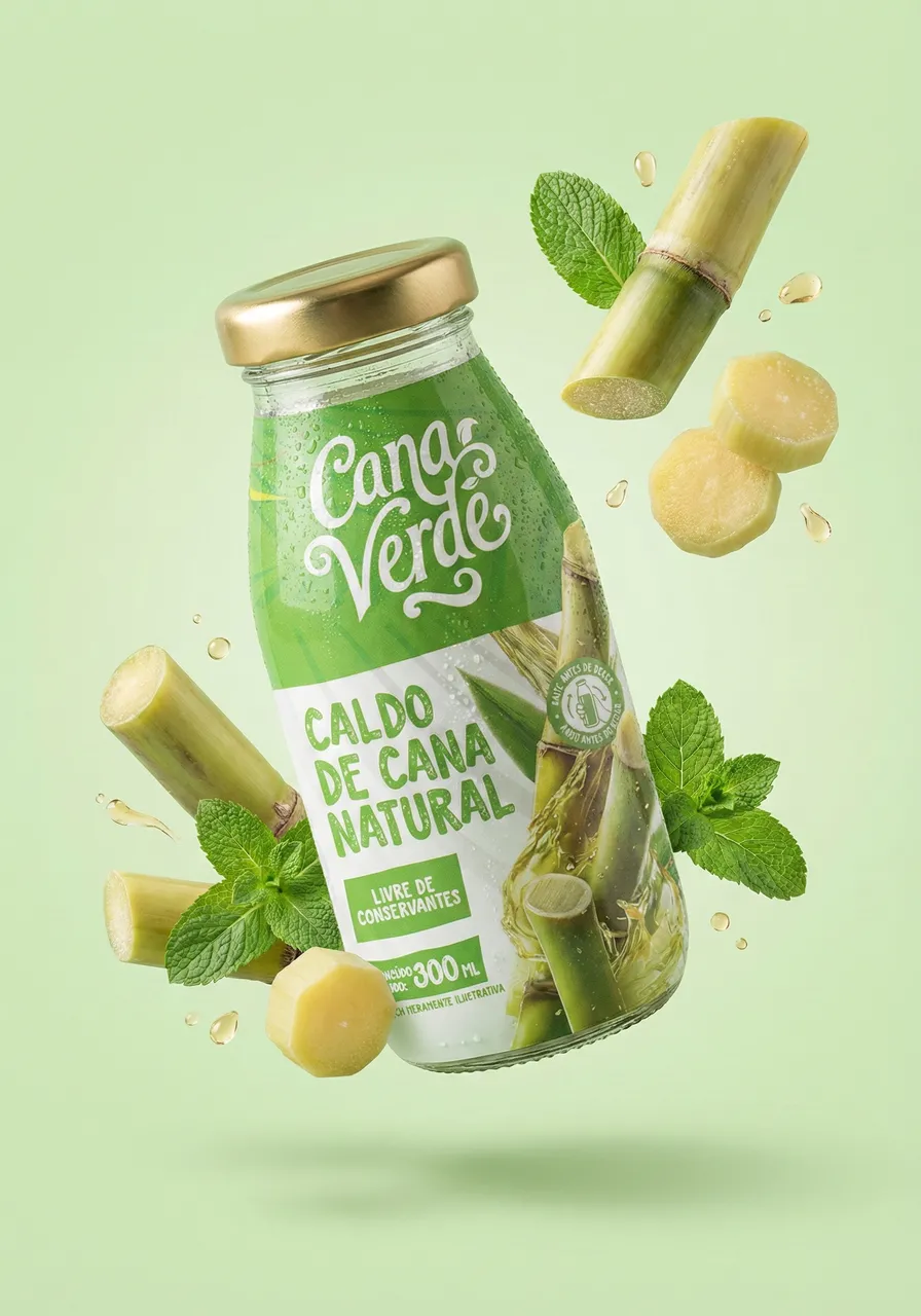 Combo 4x Caldo de Cana Natural 300ml | Cana Verde