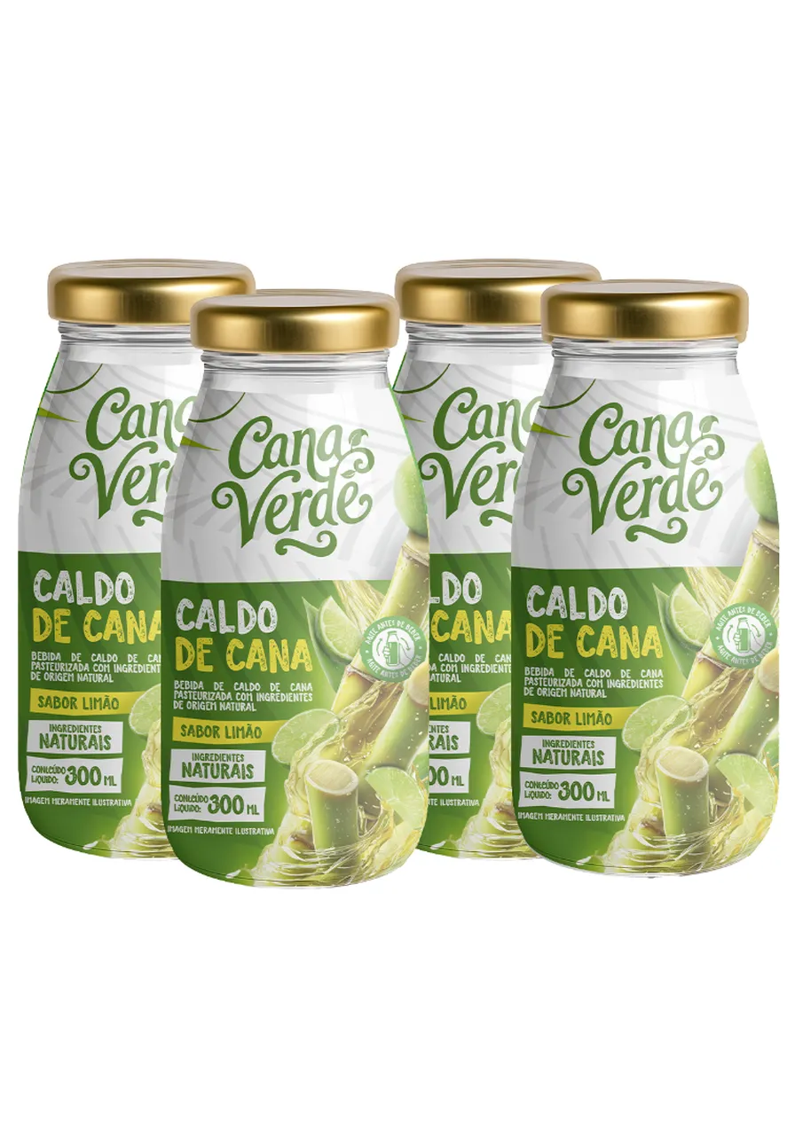 Combo 4 Caldo de Cana Natural e Limão | Cana Verde