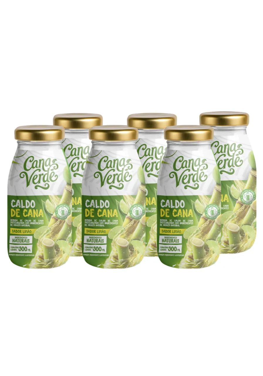 Combo 6 Caldo de Cana Natural e Limão | Cana Verde