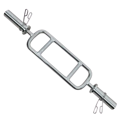 Barra H Cromada Olímpica 860MM Com Presilhas