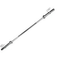 BARRA 2200mm OLÍMPICA  CROMADA RECATILHADA C/ BUCHA DE BRONZE - imagem 1