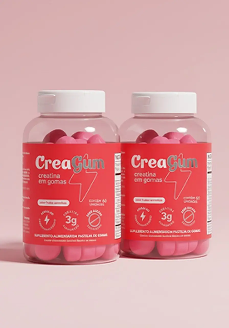 CREATINA CREGUM - SABOR FRUTAS VERMELHAS (KIT 2UND)