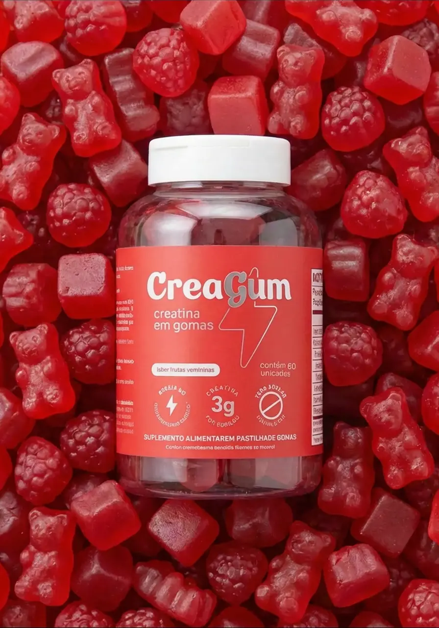 CREATINA CREGUM - SABOR FRUTAS VERMELHAS (LANÇAMENTO)