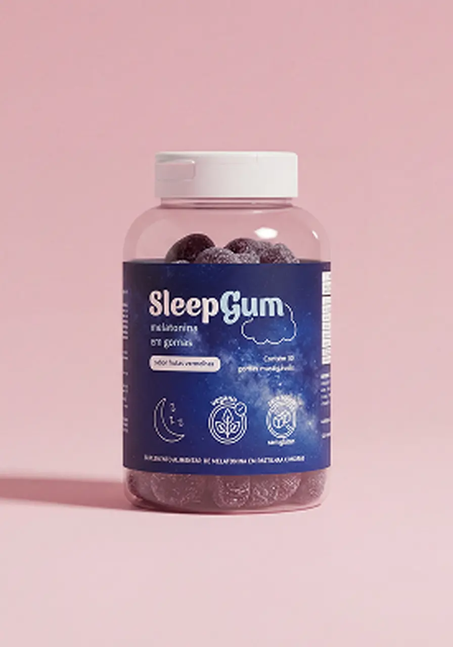 melatonina Sleepgum - SABOR FRUTAS VERMELHAS