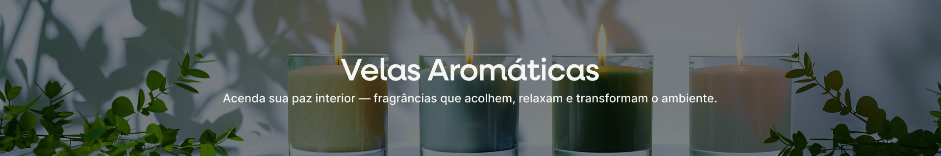 Velas Sensoriais para Ambiente e Corpo
