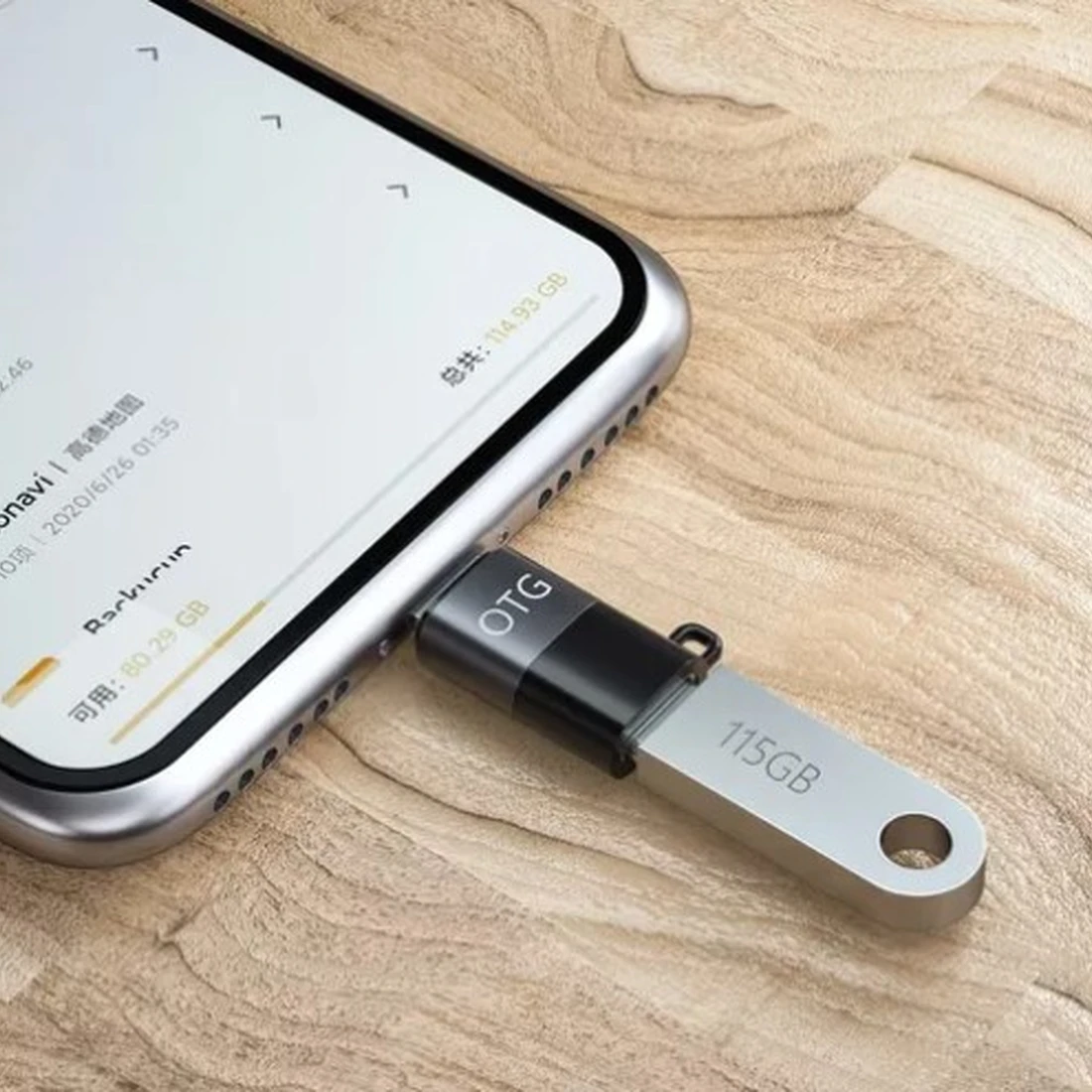 Adaptador Tipo C Femea Para Lightning Macho Otg - imagem 1