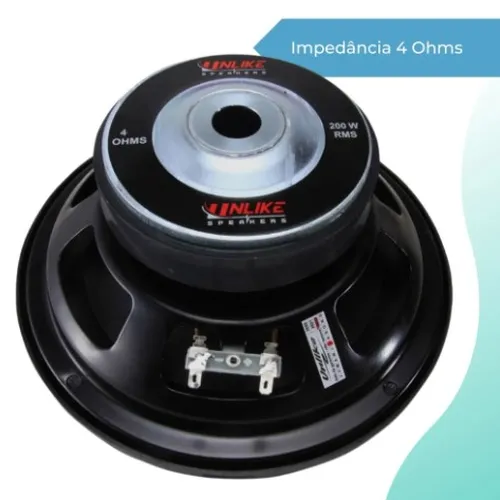 Subwoofer Unf82 Unlike 8 Polegadas Grave 200w Rms