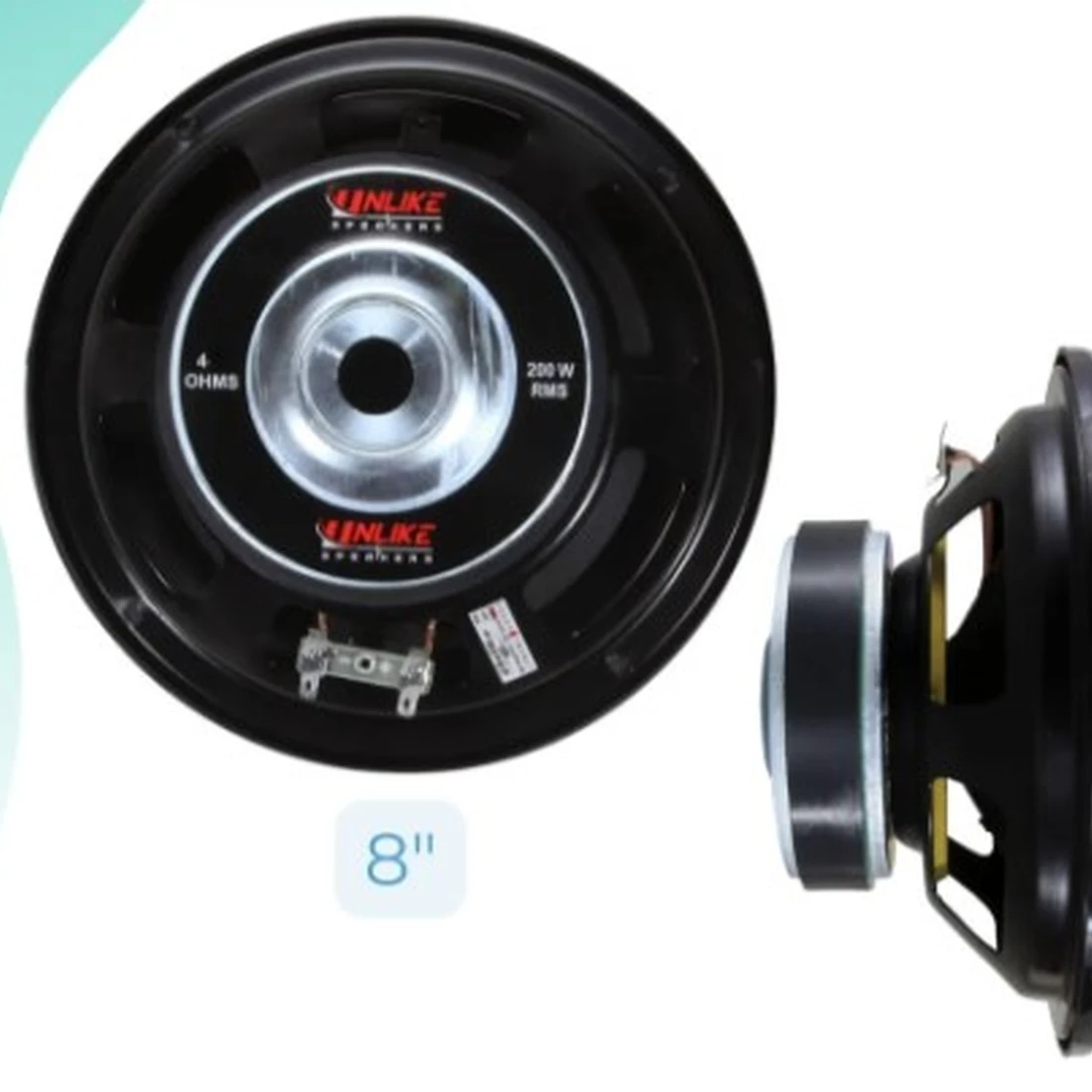 Subwoofer Unf82 Unlike 8 Polegadas Grave 200w Rms - imagem 1
