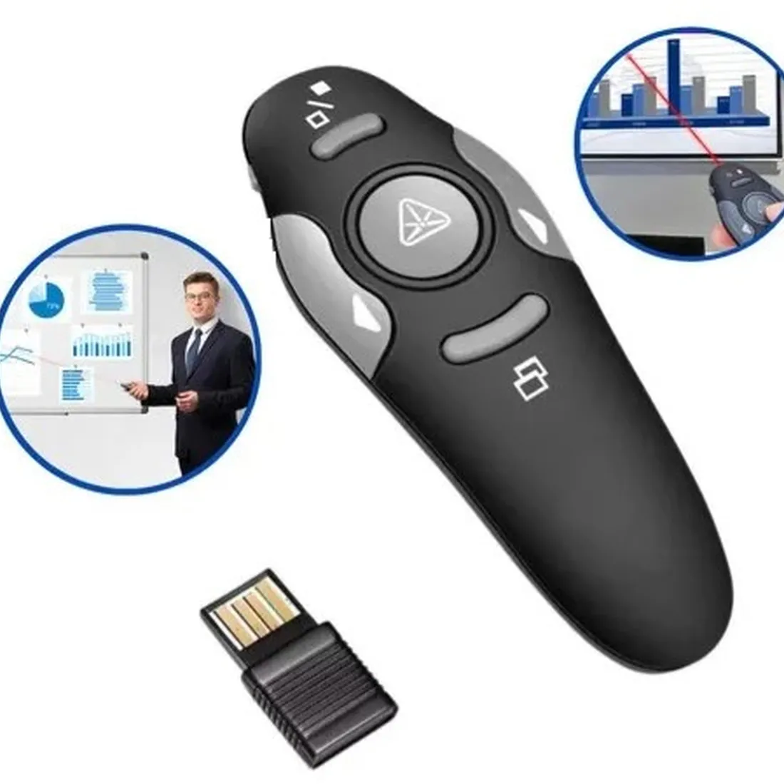 Apresentador De Slides Laser Pointer Exbom Lpt-8