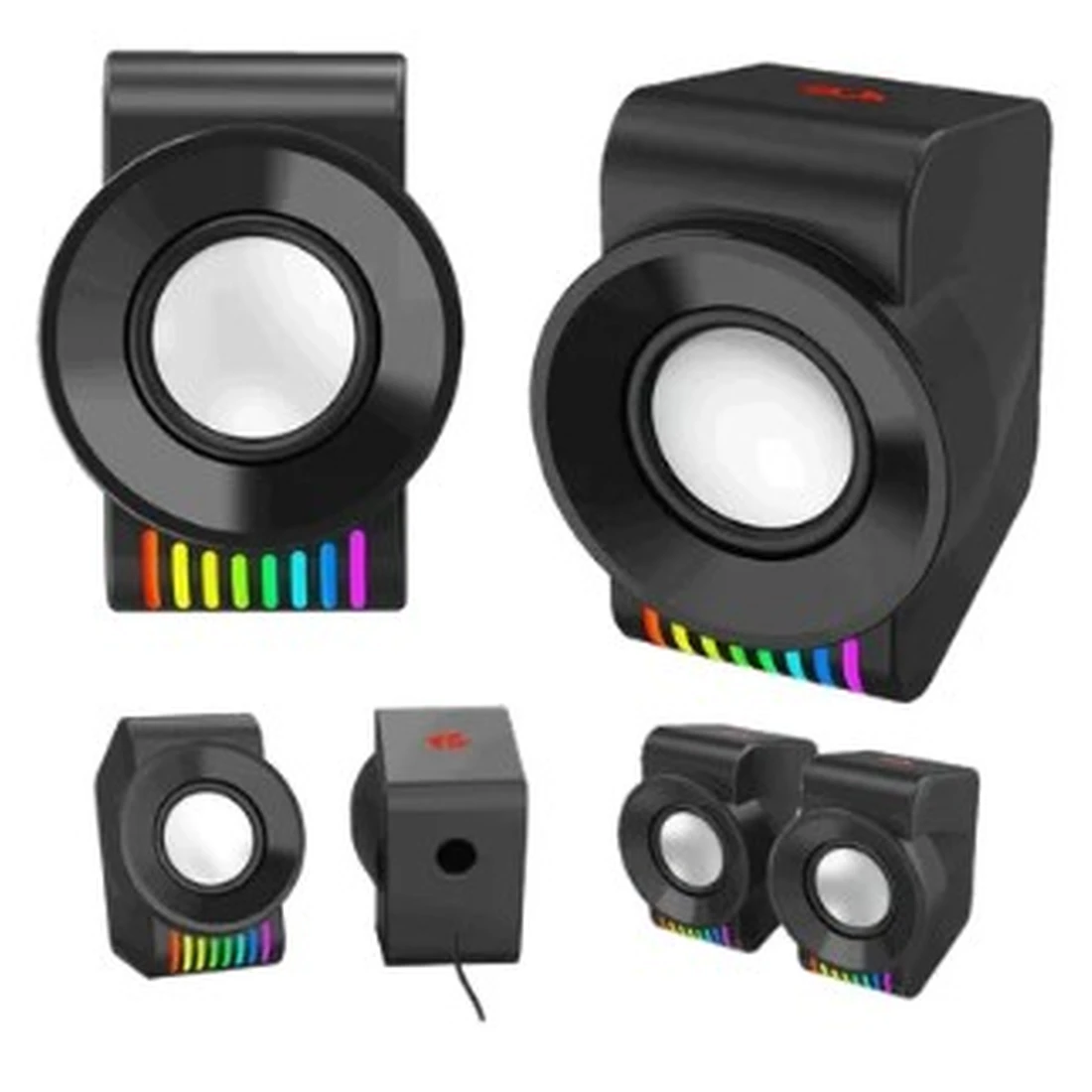 Caixa De Som Kage Gamer Redragon Preto Gs514 2.0 Stereo - imagem 2