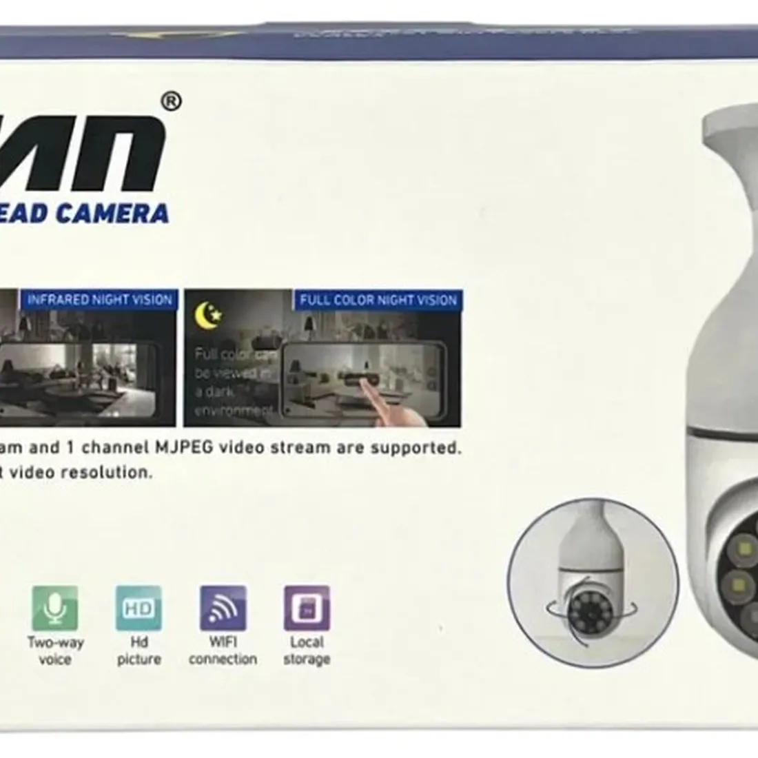  Câmera Ip De Teto/parede Yoosee Jordan Jt-8177 Branco