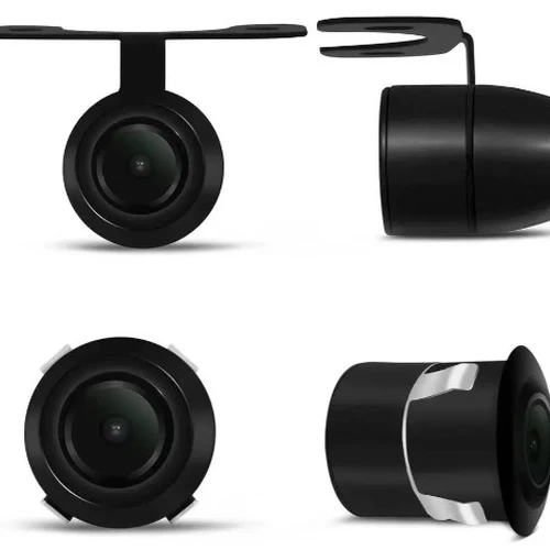 Câmera De Ré E-tech Borboleta Colorida 2 Em 1 Universal Preto