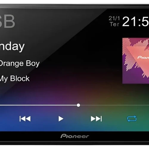Central Multimidia Pioneer Dmh-145br 7' Pol Usb Espelhamento Android Cor Preto