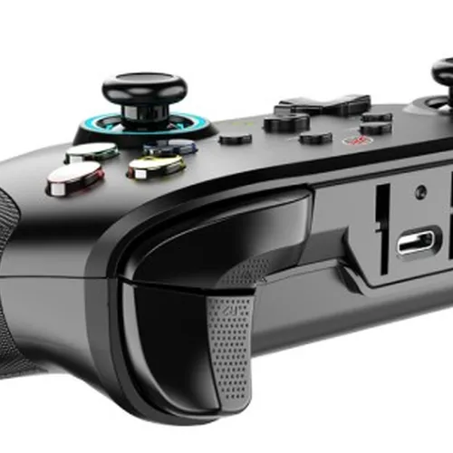 Controle Gamer Kalkan Tyr, RGB, Bluetooth, PC/Android/iOS, Preto, KLK00004