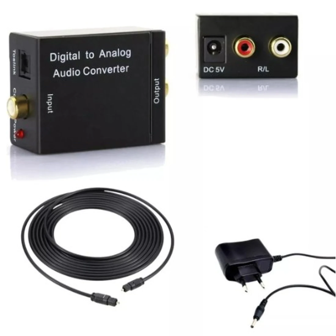 Conversor Óptico de Audio Digital Para Analógico Audio Converter - imagem 3