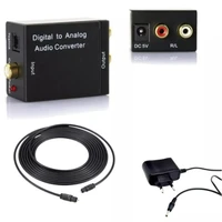 Conversor Óptico de Audio Digital Para Analógico Audio Converter - imagem 3