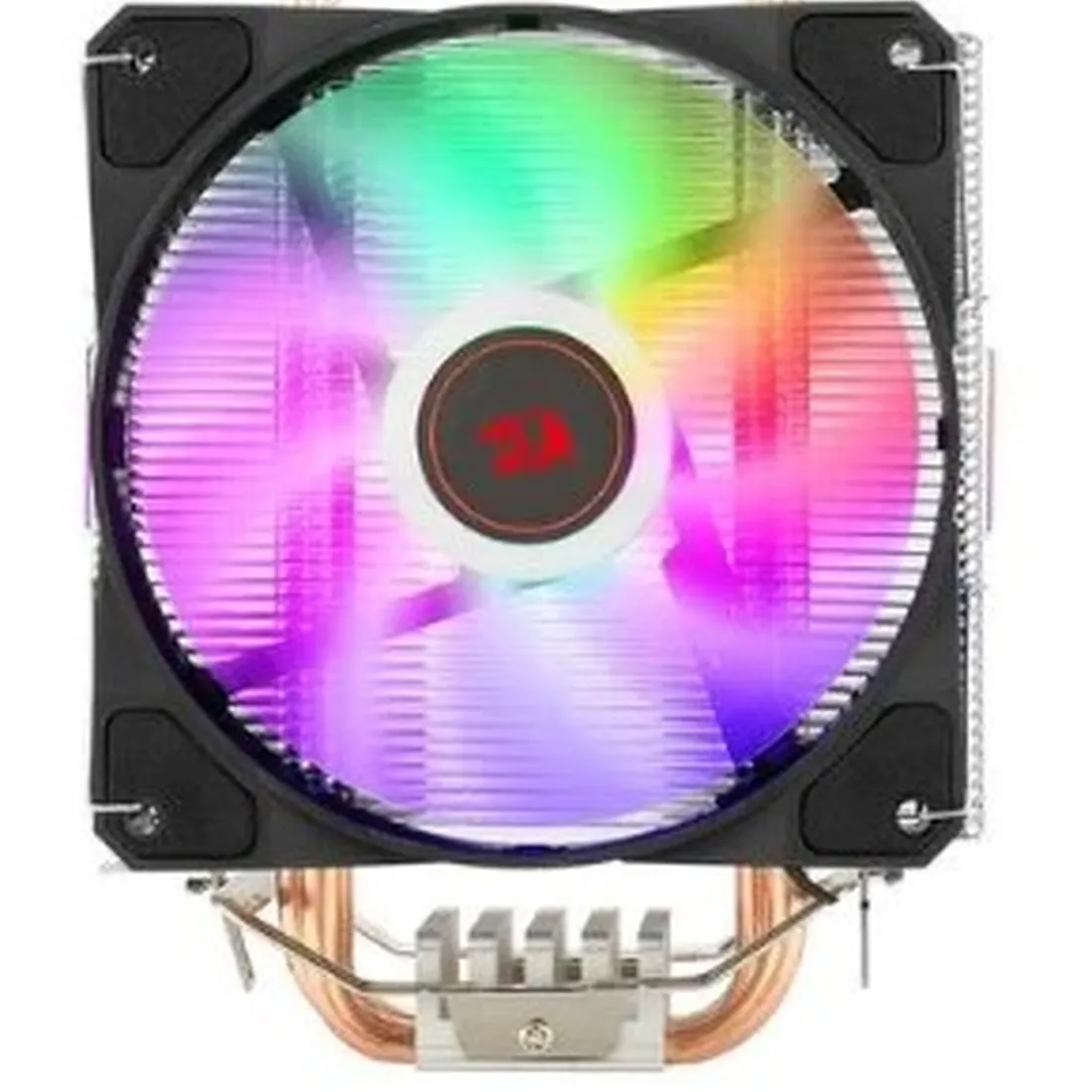 AirCooler Para Processador Redragon TYR, LED Rainbown, Intel e AMD, 120mm, PWM, FAN, 4 Heat Pipes, TDP 130W - CC-9104