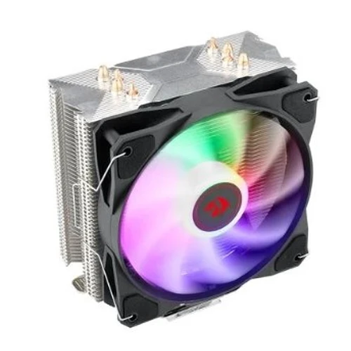 AirCooler Para Processador Redragon TYR, LED Rainbown, Intel e AMD, 120mm, PWM, FAN, 4 Heat Pipes, TDP 130W - CC-9104