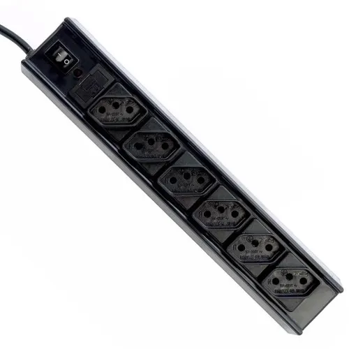 Filtro de Linha C3Tech com 6 Tomadas, Bivolt, Preto - FL-61BK