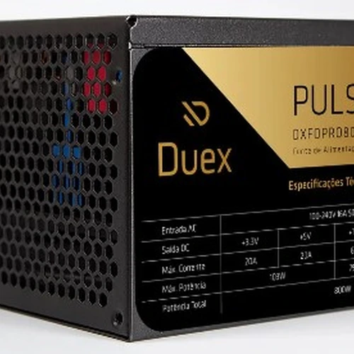 Fonte Duex Pulse Pro 800w Full Modular Dxfopro800wg