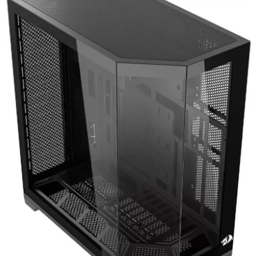 Gabinete Gamer Redragon Edge Preto Vidro Temperado Mid Tower Preto