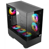 Gabinete Gamer Redragon Reflect Pro, Mid Tower, Vidro Temperado, E-ATX, Sem Fonte, Sem Fans, Preto, CA-607B - imagem 2