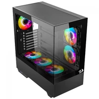 Gabinete Gamer Redragon Reflect Pro, Mid Tower, Vidro Temperado, E-ATX, Sem Fonte, Sem Fans, Preto, CA-607B - imagem 3
