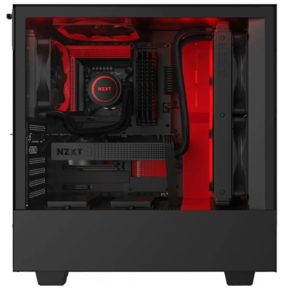 Gabinete H510i Mid Tower Lateral De Vidro Temperado Nzxt Cor Vermelho - imagem 3