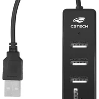 Hub Usb 2.0 C3tech 5 Portas Hu-l200bk - imagem 1