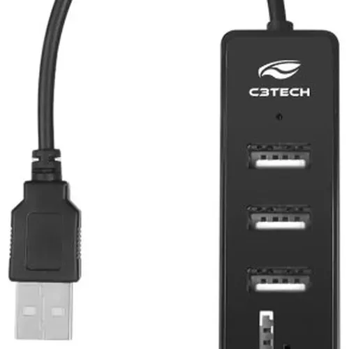 Hub Usb 2.0 C3tech 5 Portas Hu-l200bk