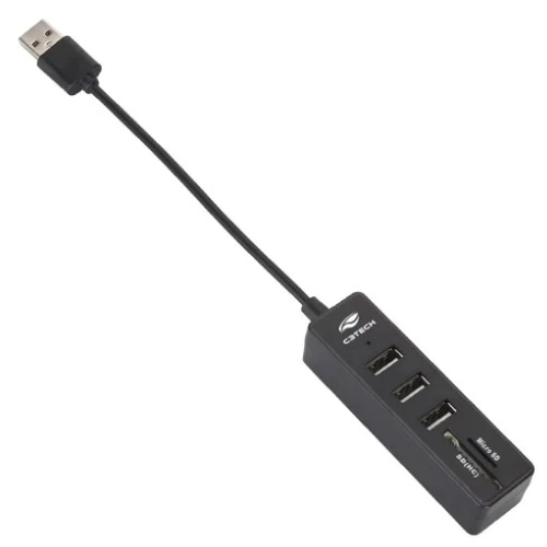 Hub Usb 2.0 C3tech 5 Portas Hu-l200bk