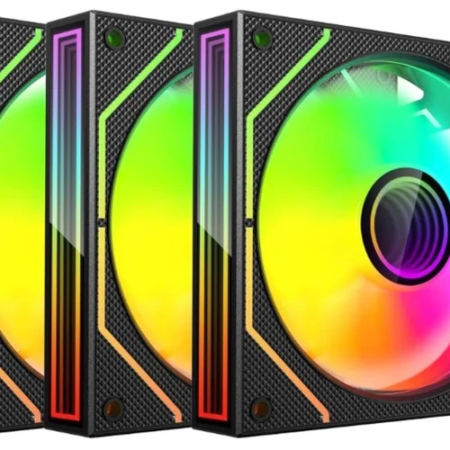 Kit Cooler C3tech Rgb F9l660bkrgb Com Controladora Preta Rgb