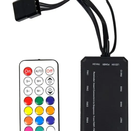 Kit Fan com 3 Unidades Redragon GC-F011, RGB, 120mm, Com Controladora