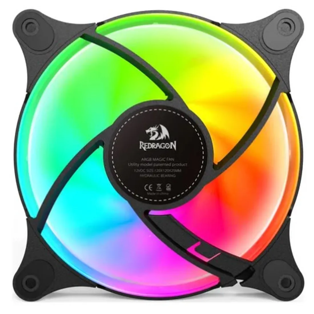 Kit com 3 Fans Gamer Redragon ARGB 120mm – GC-F013