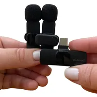 Microfone B-MAX sem fio de lapela duplo - BM-221 - imagem 2