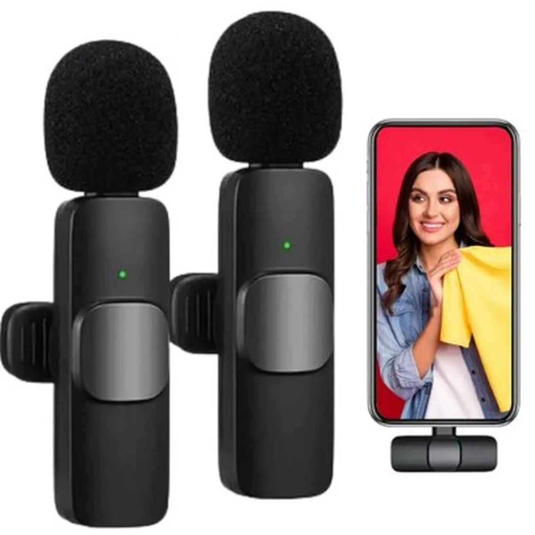 Microfone De Lapela Sem Fio Peining Tipo - C - Pei-k089 - imagem 1