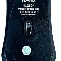 Mouse Hayom, Com fio USB, óptico, Preto - MU2904 - imagem 1