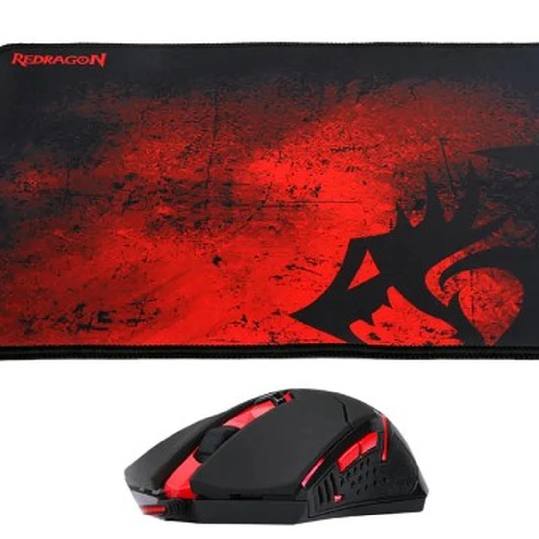 KIT GAMER REDRAGON MOUSE E MOUSEPAD M601-BA - imagem 2