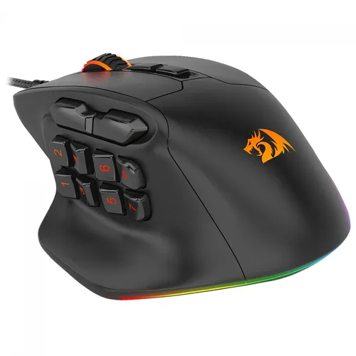 Mouse Gamer Redragon Aatrox, RGB Chroma, 12400 DPI, 15 Botões Programáveis, M811-RGB